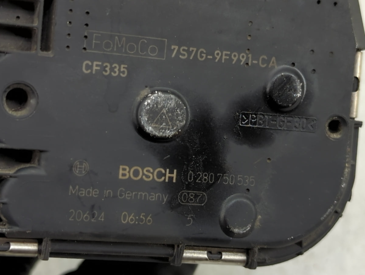 2013-2014 Ford Fusion Throttle Body P/N:7S7G-9F991-CA 0280750535 Fits Fits 2013 2014 2015 2016 2017 2018 2019 OEM Used Auto