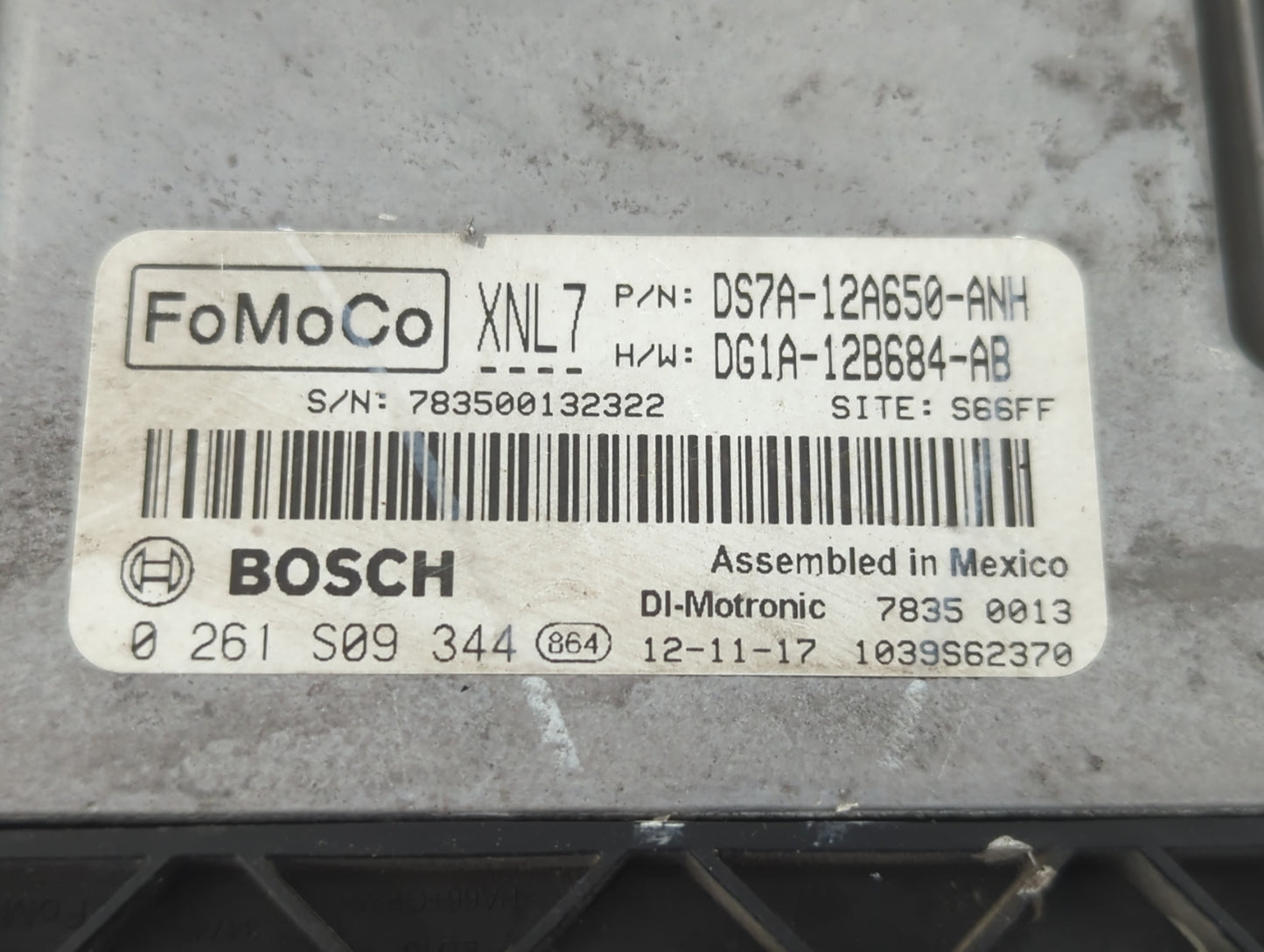 2013 Ford Fusion PCM Engine Control Computer ECU ECM PCU OEM P/N:DG1A-12B684-AB DS7A-12A650-ANH, DS7A-12A650-ANK Fits OEM Us