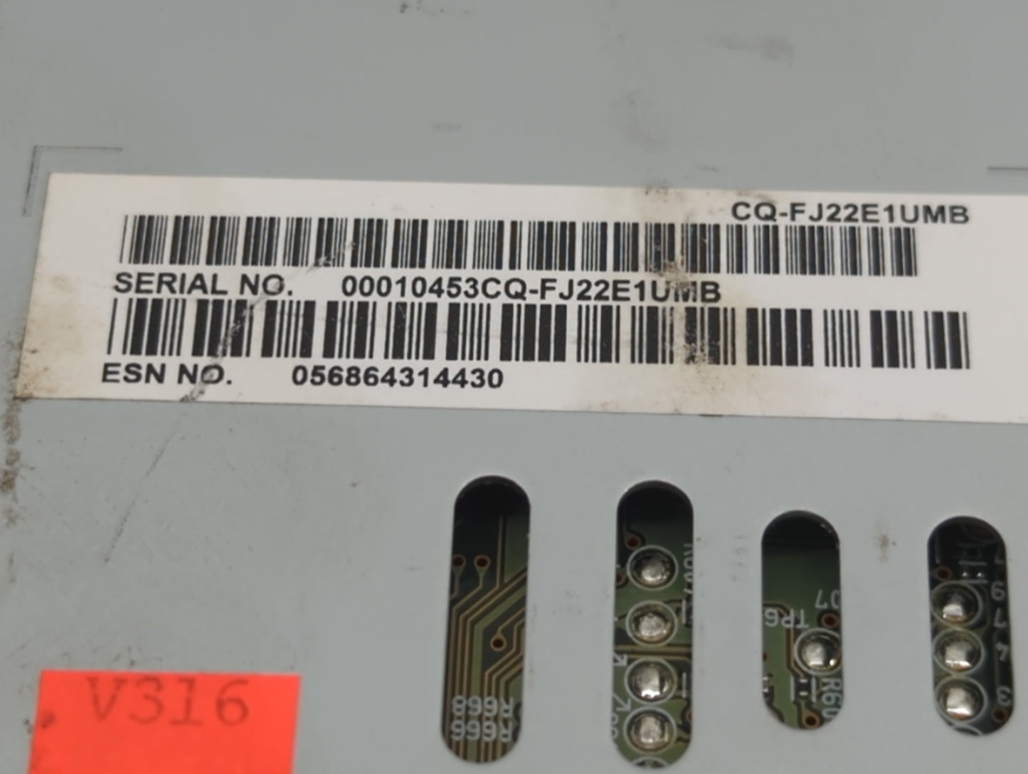 2013-2015 Ford Fusion Radio AM FM Cd Player Receiver Replacement P/N:CQ-FJ22E1UMB Fits Fits 2013 2014 2015 OEM Used Auto Par
