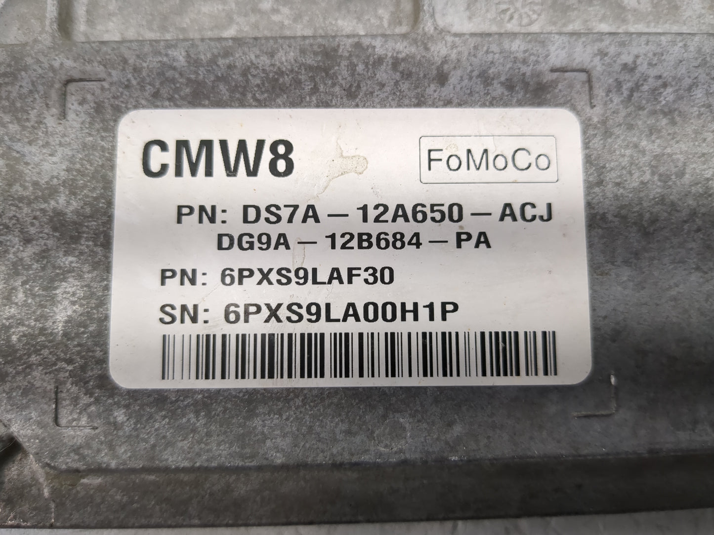 2013 Ford Fusion PCM Engine Control Computer ECU ECM PCU OEM P/N:DS7A-12A650-ACJ Fits OEM Used Auto Parts - Oemusedautoparts
