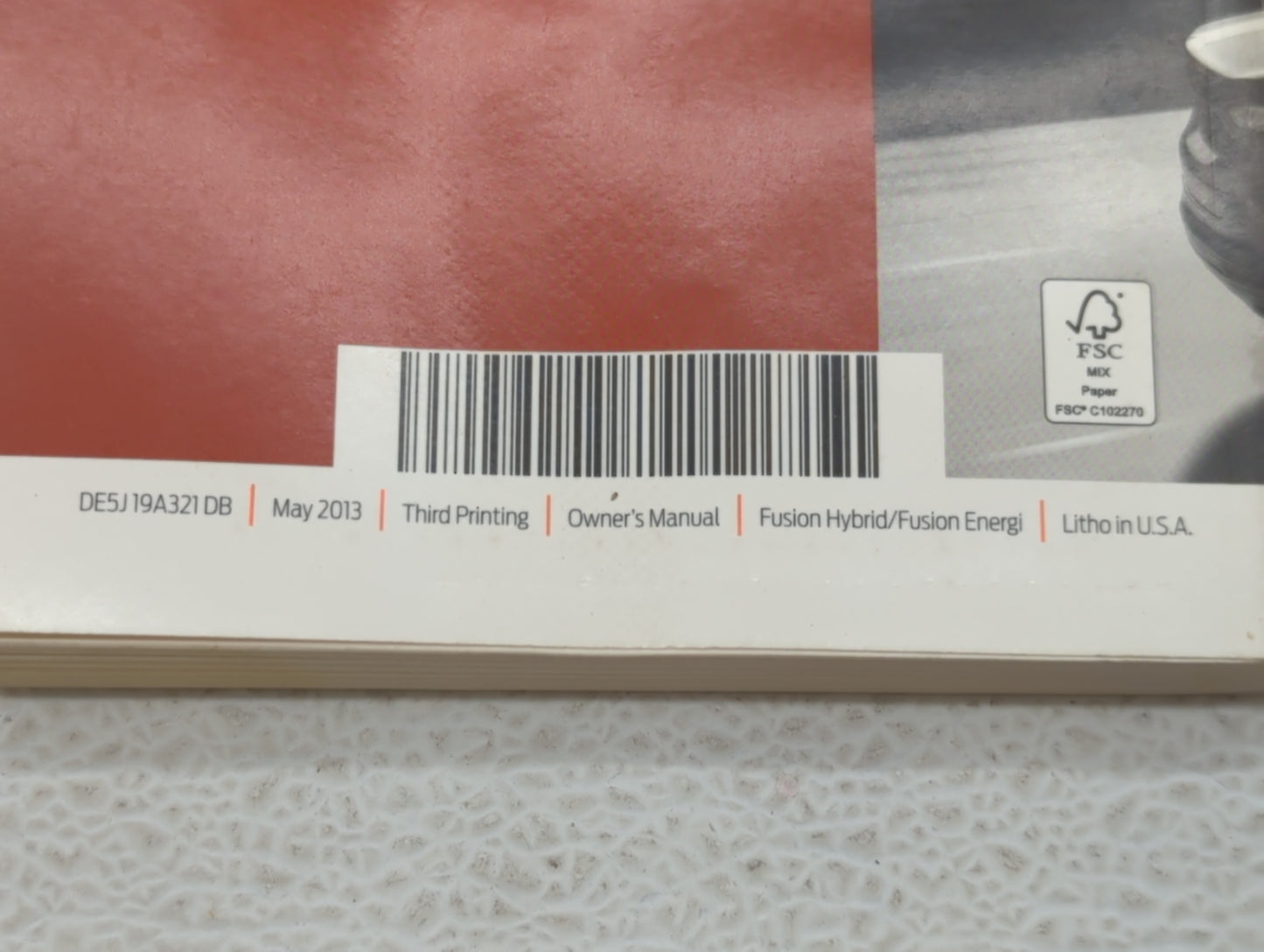 2013 Ford Fusion Owners Manual Book Guide OEM Used Auto Parts - Oemusedautoparts1.com