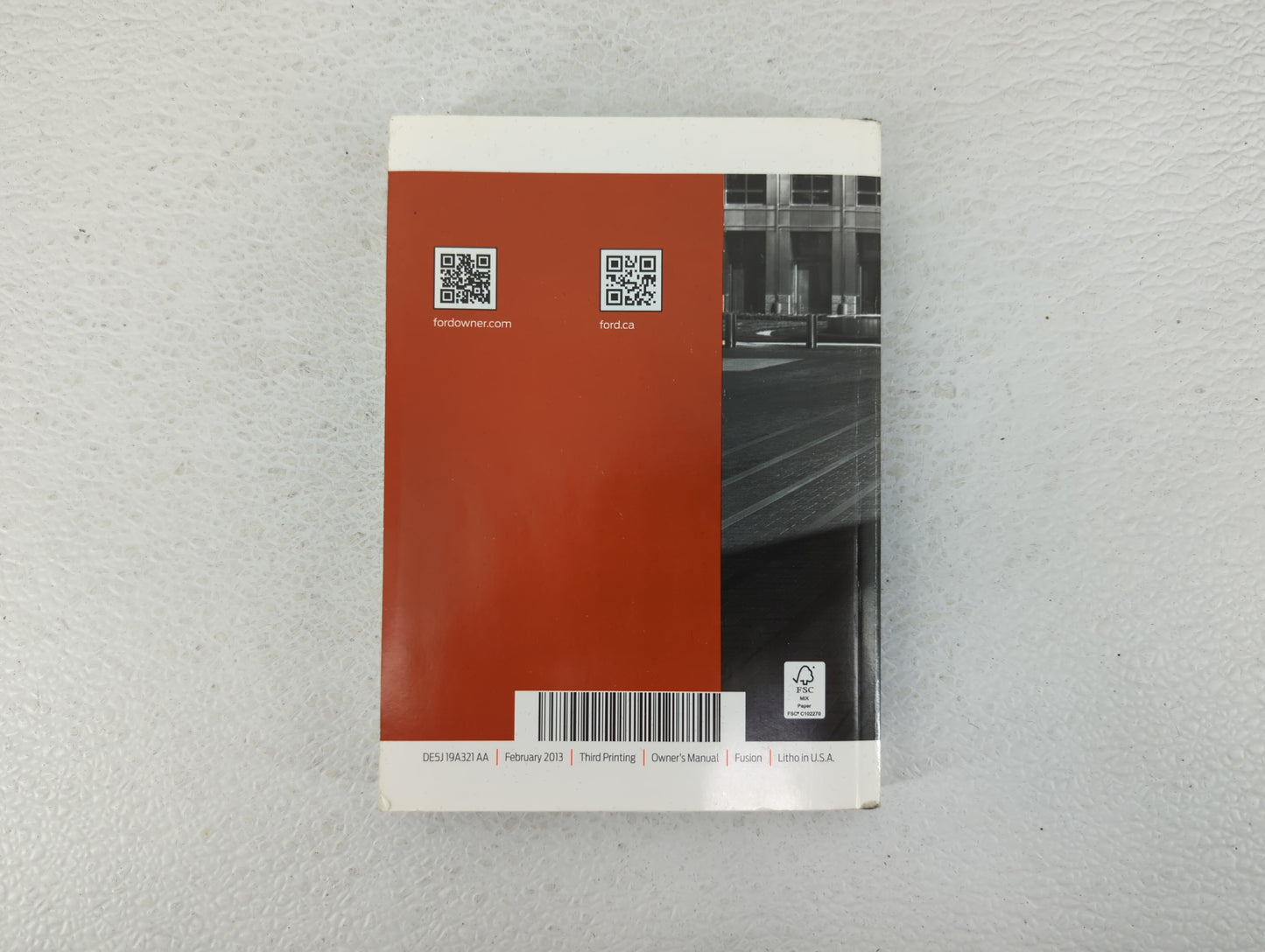 2013 Ford Fusion Owners Manual Book Guide OEM Used Auto Parts - Oemusedautoparts1.com