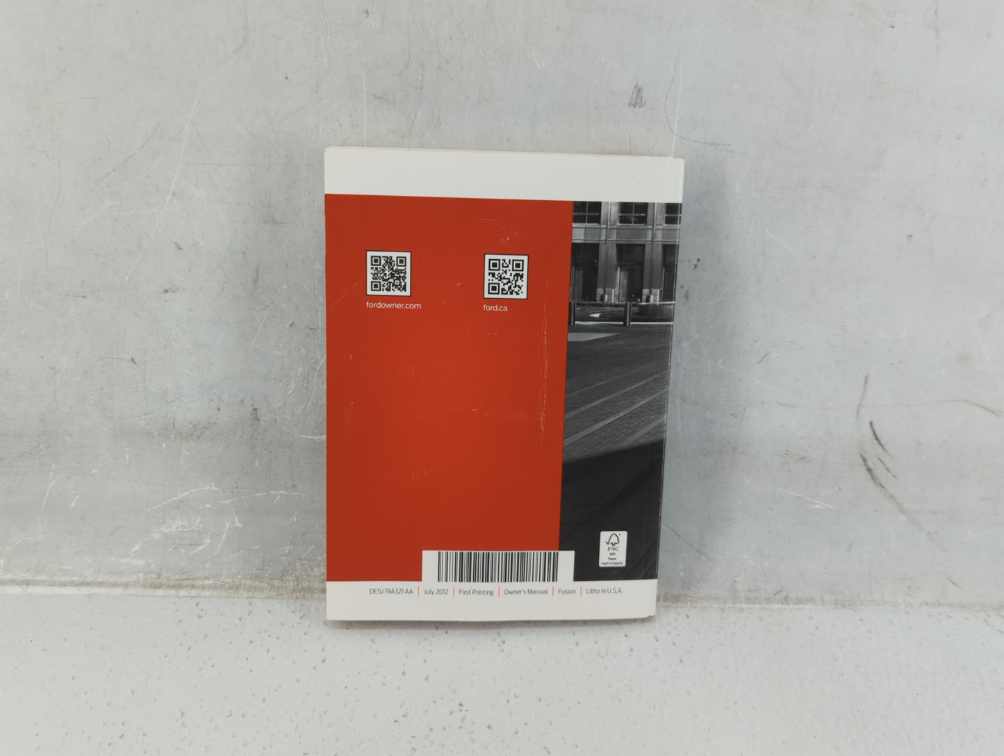 2013 Ford Fusion Owners Manual Book Guide P/N:DE5J 19A321 AA OEM Used Auto Parts - Oemusedautoparts1.com