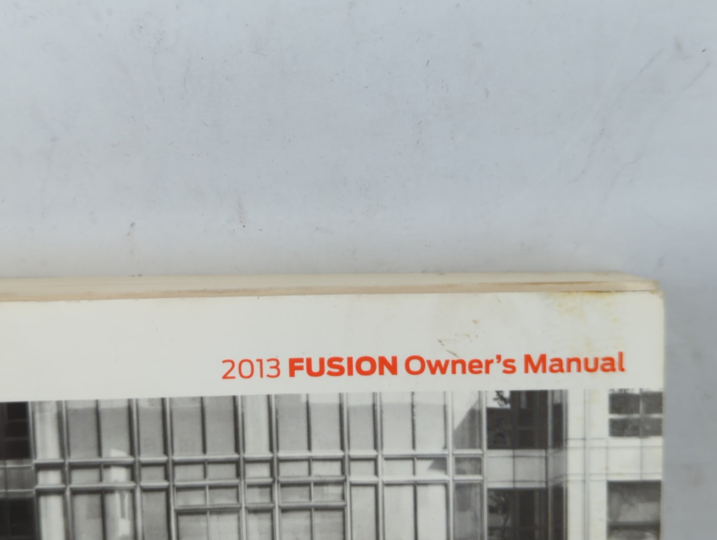 2013 Ford Fusion Owners Manual Book Guide P/N:DE5J 19A321 AA OEM Used Auto Parts - Oemusedautoparts1.com