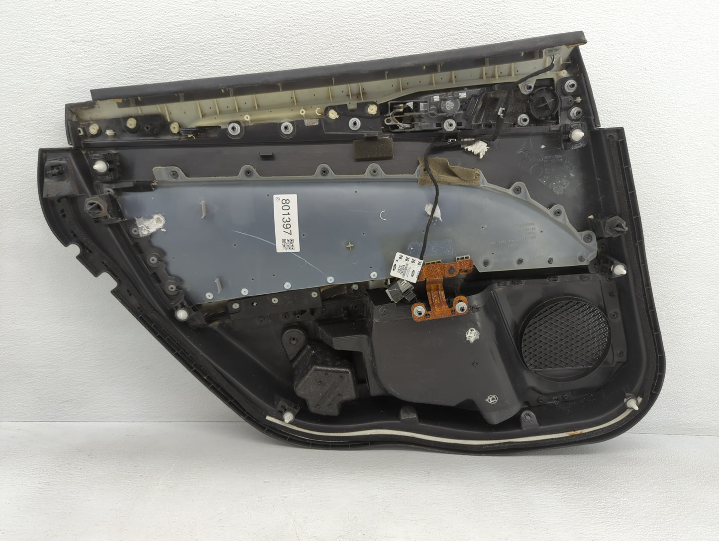 2013 Ford Fusion Front Right Passenger Interior Door Panel Trim Dark Grey - Oemusedautoparts1.com