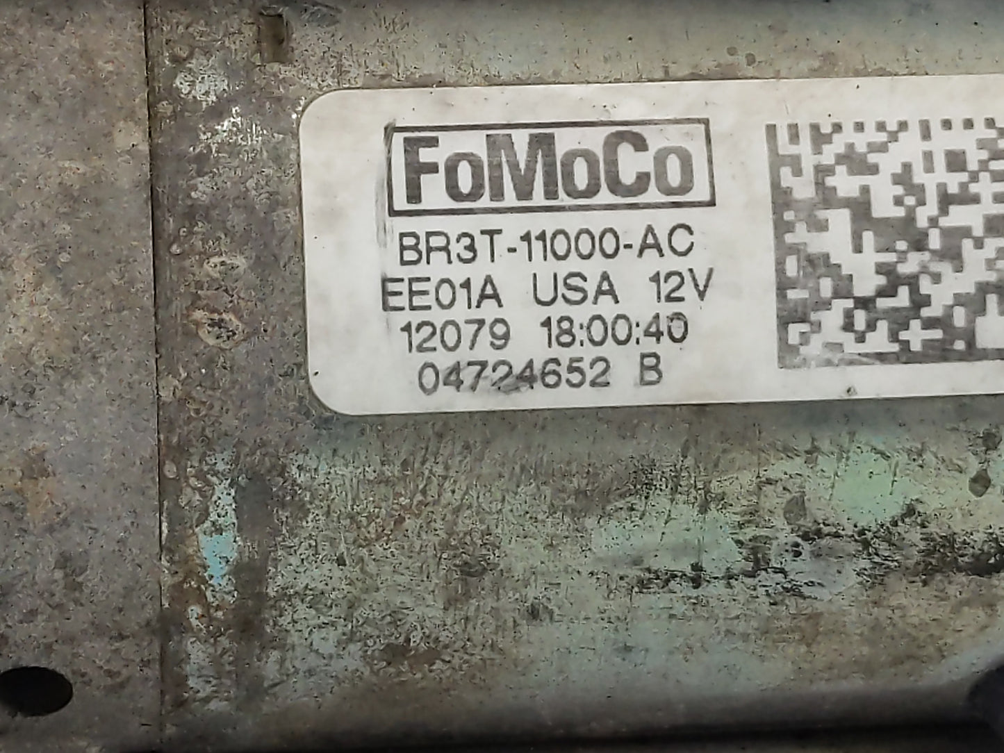 2011-2014 Ford Mustang Car Starter Motor Solenoid OEM P/N:BR3T-11000-AC Fits Fits 2011 2012 2013 2014 2015 OEM Used Auto Par