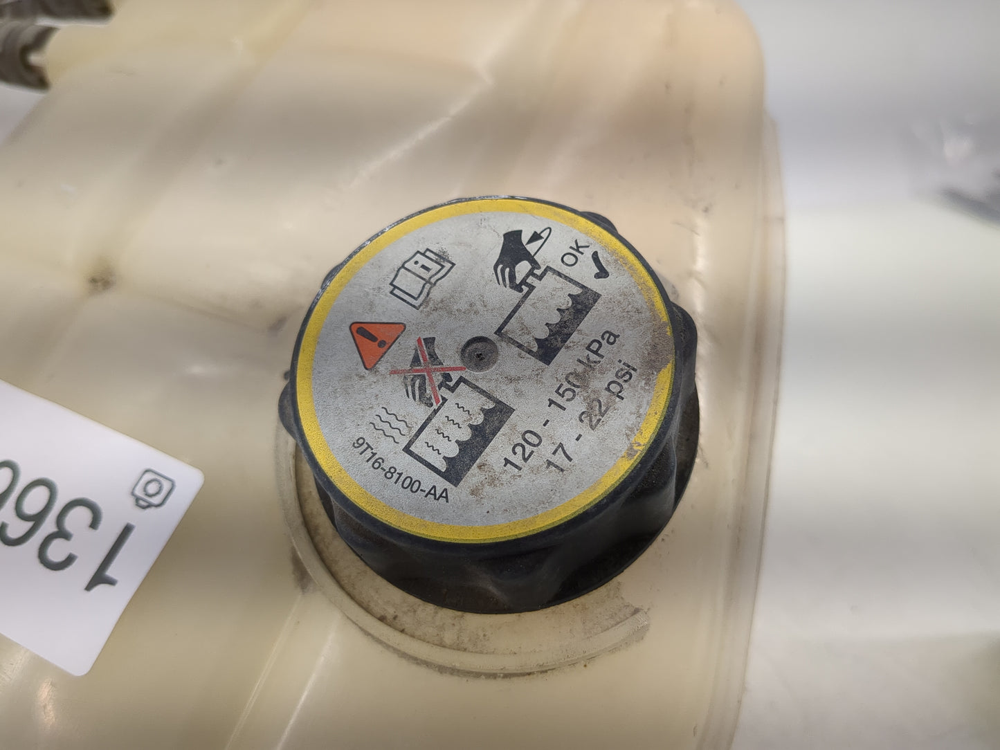 2010 Transit Connect Radiator Coolant Overflow Expansion Tank Bottle - Oemusedautoparts1.com