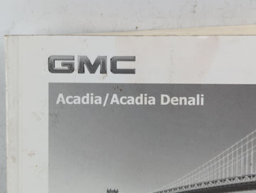 2013 Gmc Acadia Owners Manual Book Guide P/N:22744237 B OEM Used Auto Parts