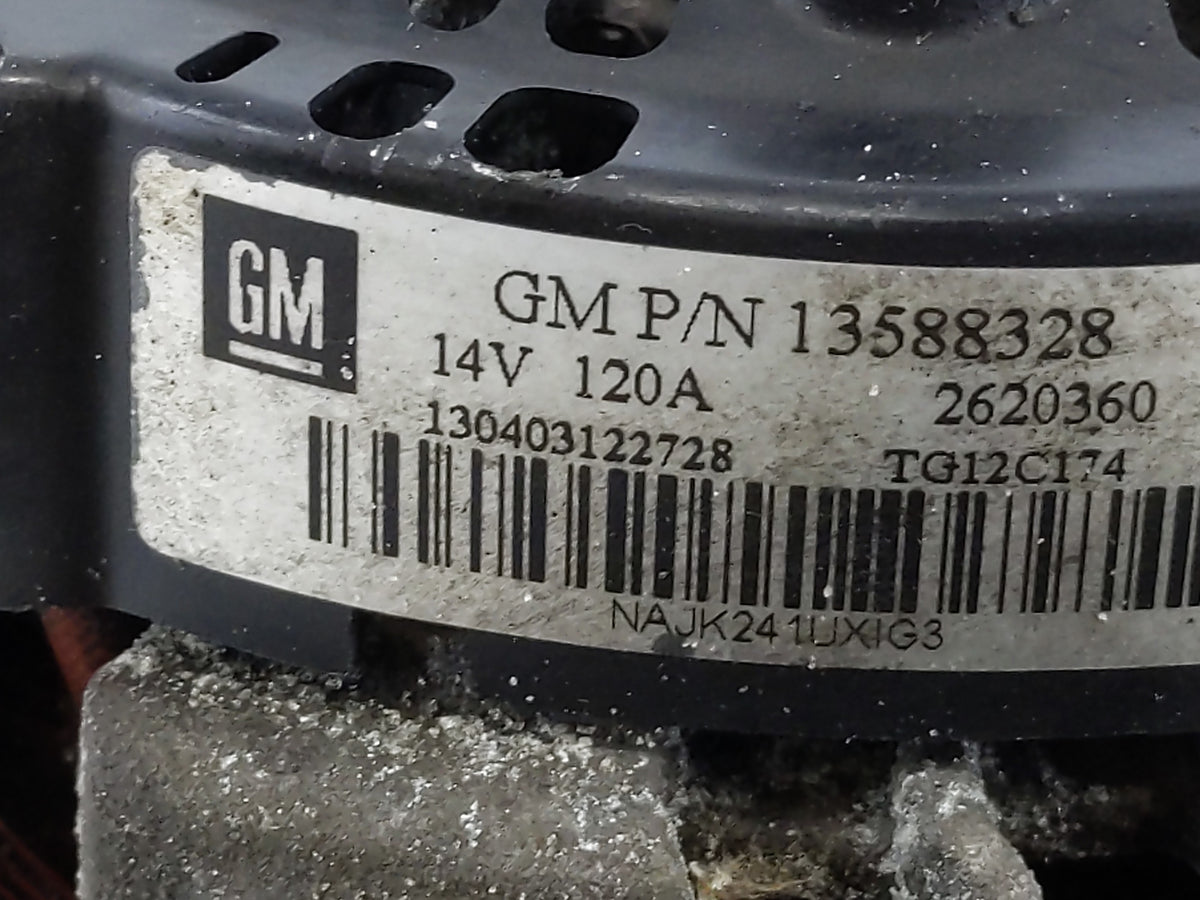2010-2017 Gmc Terrain Alternator Replacement Generator Charging Assembly Engine OEM P/N:13588328 2620360 Fits OEM Used Auto