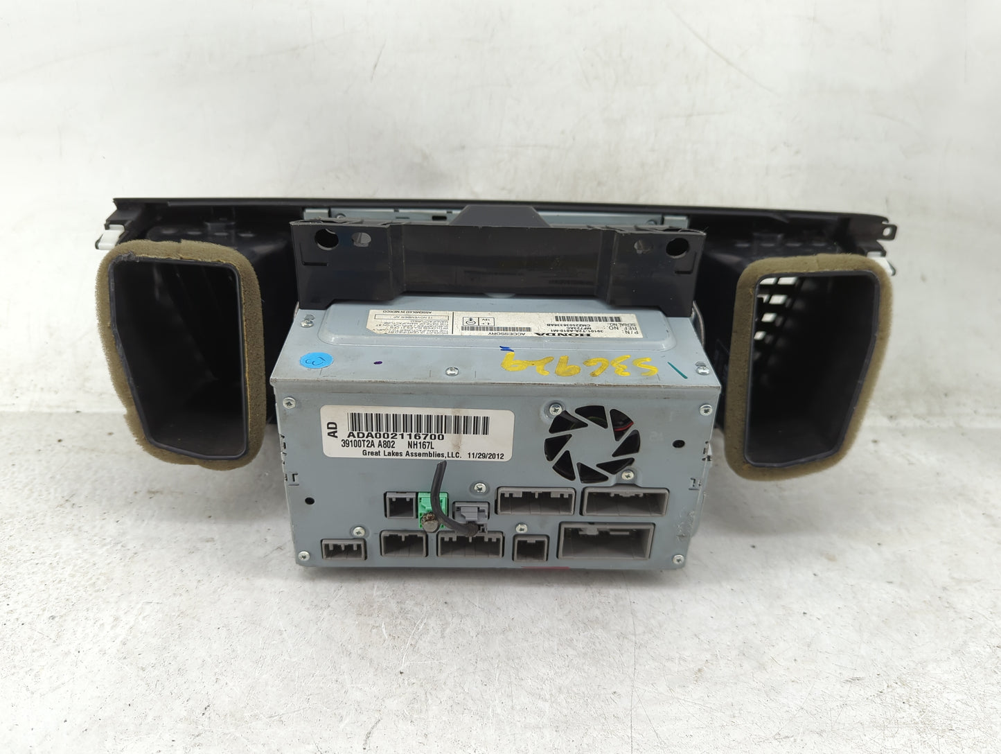 2013-2015 Honda Accord Radio AM FM Cd Player Receiver Replacement P/N:39101-T2A-A810-M1 MF723AC Fits Fits 2013 2014 2015 OEM