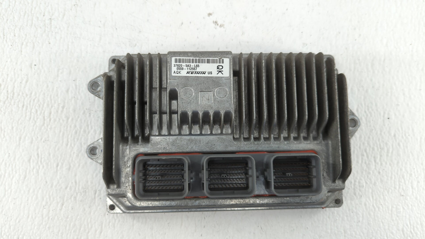 2013 Honda Accord PCM Engine Control Computer ECU ECM PCU OEM P/N:37820-5A3-L65 37820-5A3-L64 Fits OEM Used Auto Parts - Oem