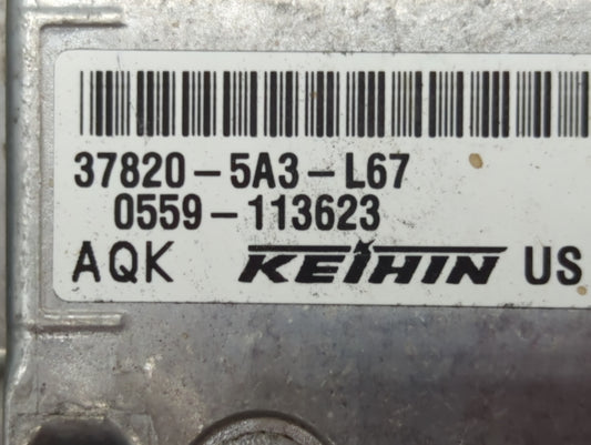 2013 Honda Accord PCM Engine Control Computer ECU ECM PCU OEM P/N:37820-5A3-L68 37820-5A3-L69, 37820-5A3-L67, 37820-5A3-L65 Fits OEM Used Auto Parts