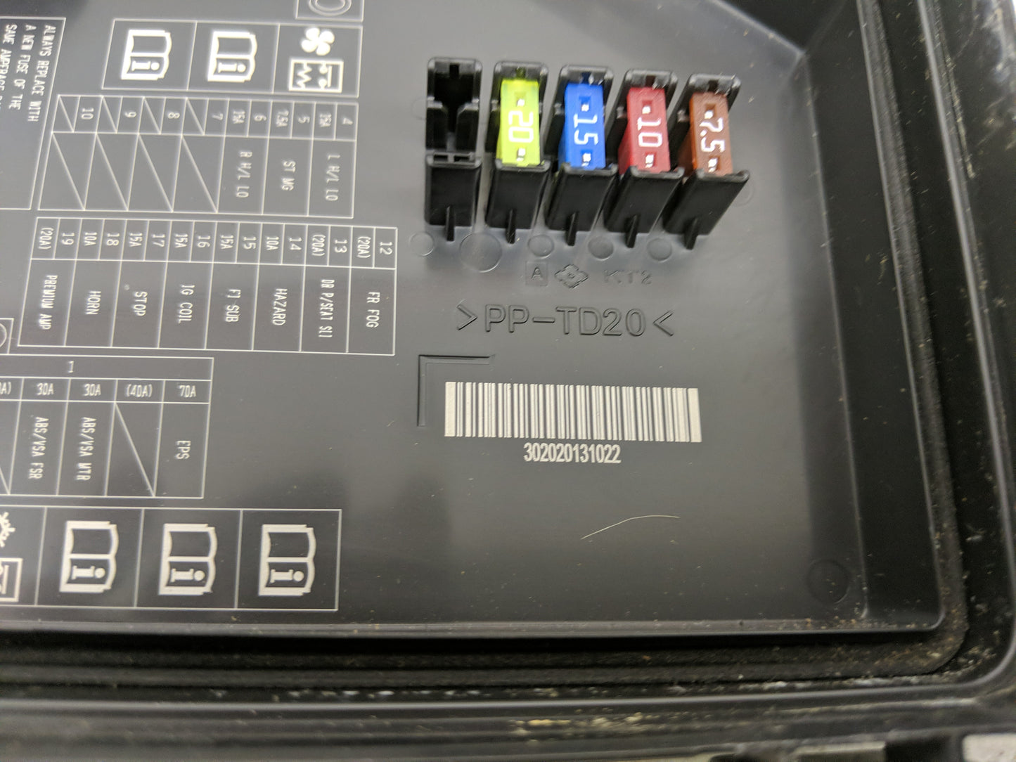 2012-2015 Honda Civic Fusebox Fuse Box Panel Relay Module Fits Fits 2012 2013 2014 2015 OEM Used Auto Parts - Oemusedautopar