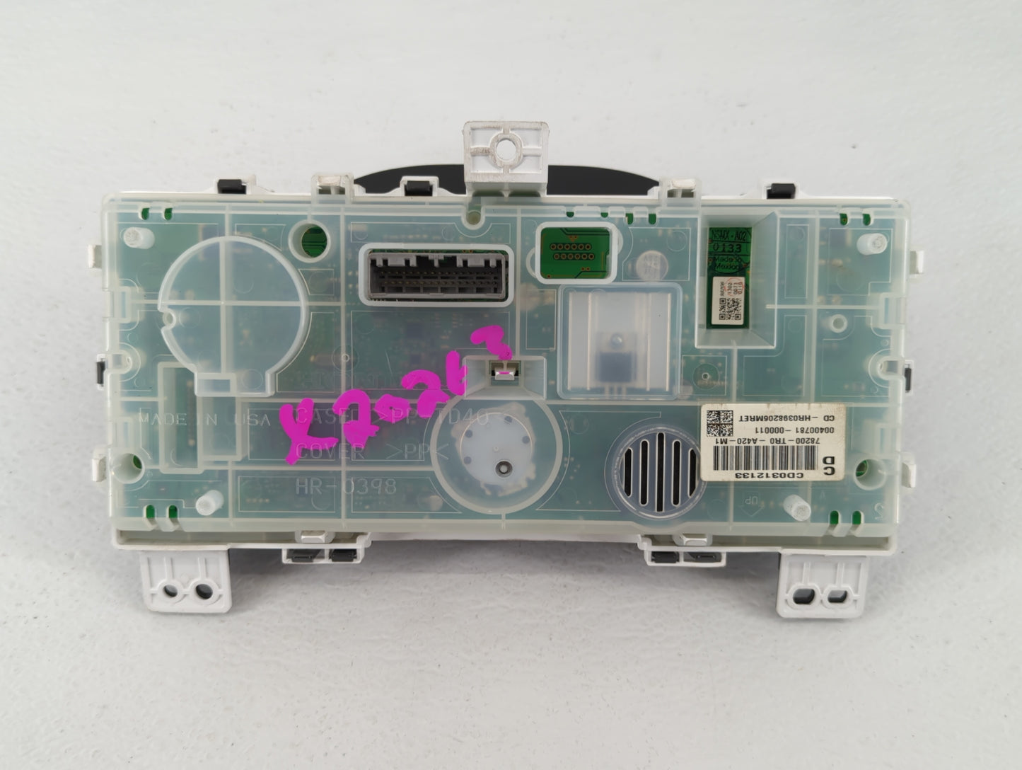 2012-2013 Honda Civic Instrument Cluster Speedometer Gauges P/N:78200-TR0-A420-M1 Fits Fits 2012 2013 OEM Used Auto Parts -