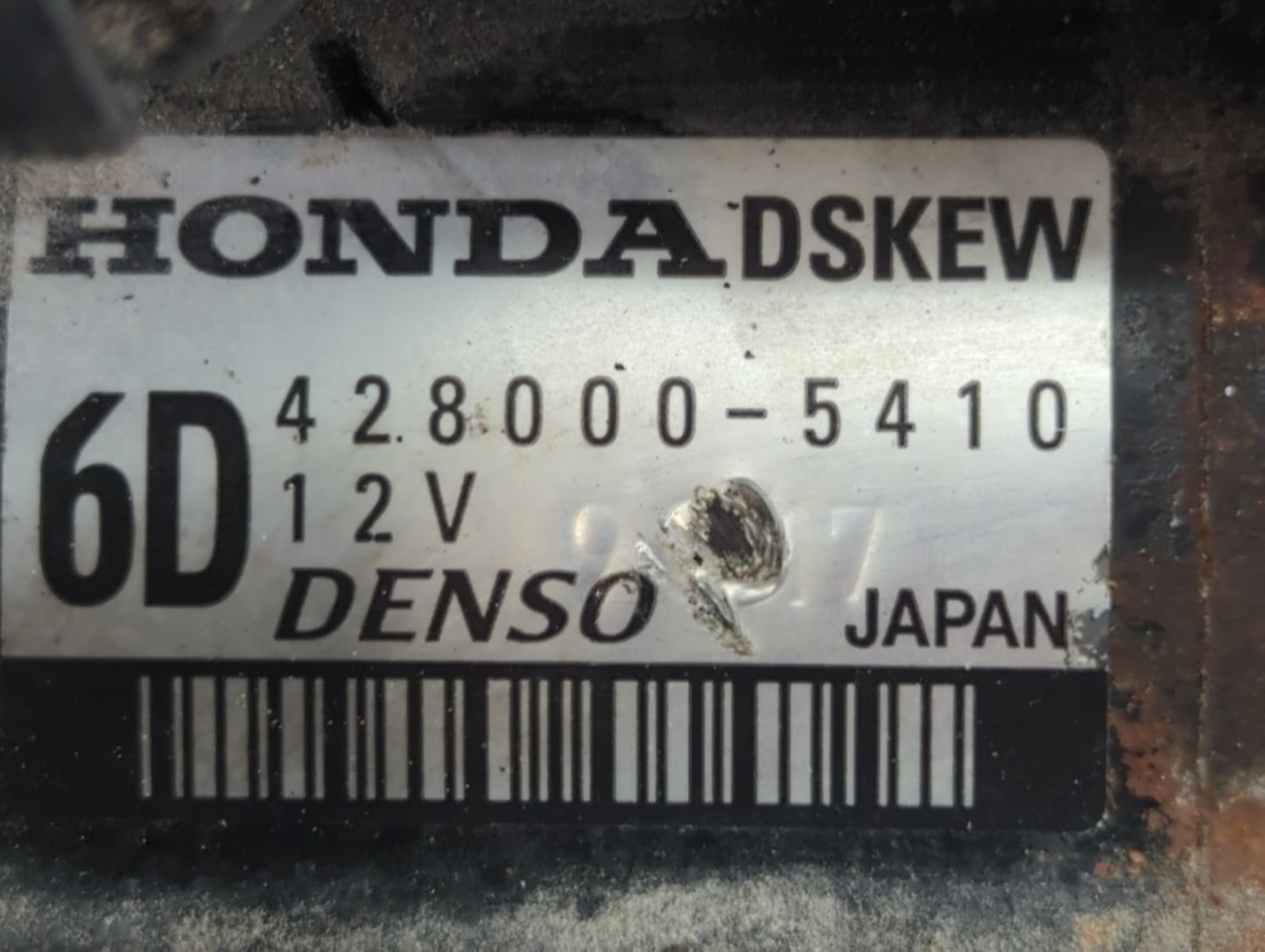 2009-2014 Honda Fit Car Starter Motor Solenoid OEM P/N:428000-5410 Fits Fits 2009 2010 2011 2012 2013 2014 OEM Used Auto Par