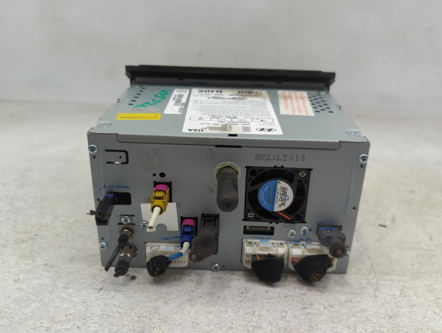 2012-2013 Hyundai Azera Radio AM FM Cd Player Receiver Replacement P/N:96560-3V4014X Fits Fits 2012 2013 OEM Used Auto Parts