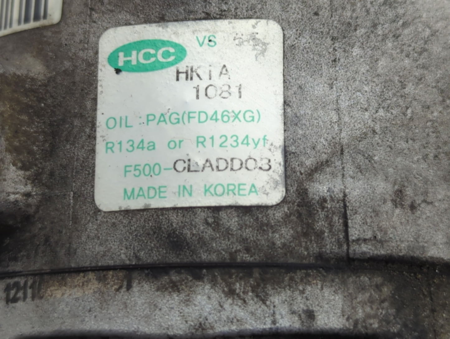 2012-2017 Hyundai Azera Air Conditioning A/c Ac Compressor Oem - Oemusedautoparts1.com