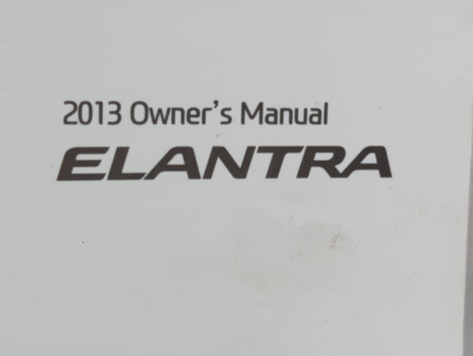 2013 Hyundai Elantra Owners Manual Book Guide P/N:A3Y0-EU38H OEM Used Auto Parts