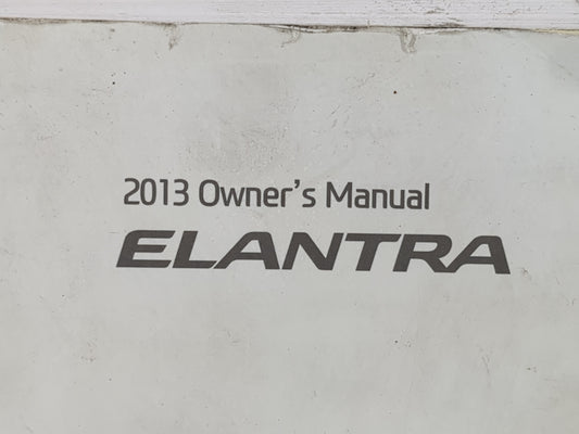 2013 Hyundai Elantra Owners Manual Book Guide P/N:A3Y0-EU31F OEM Used Auto Parts