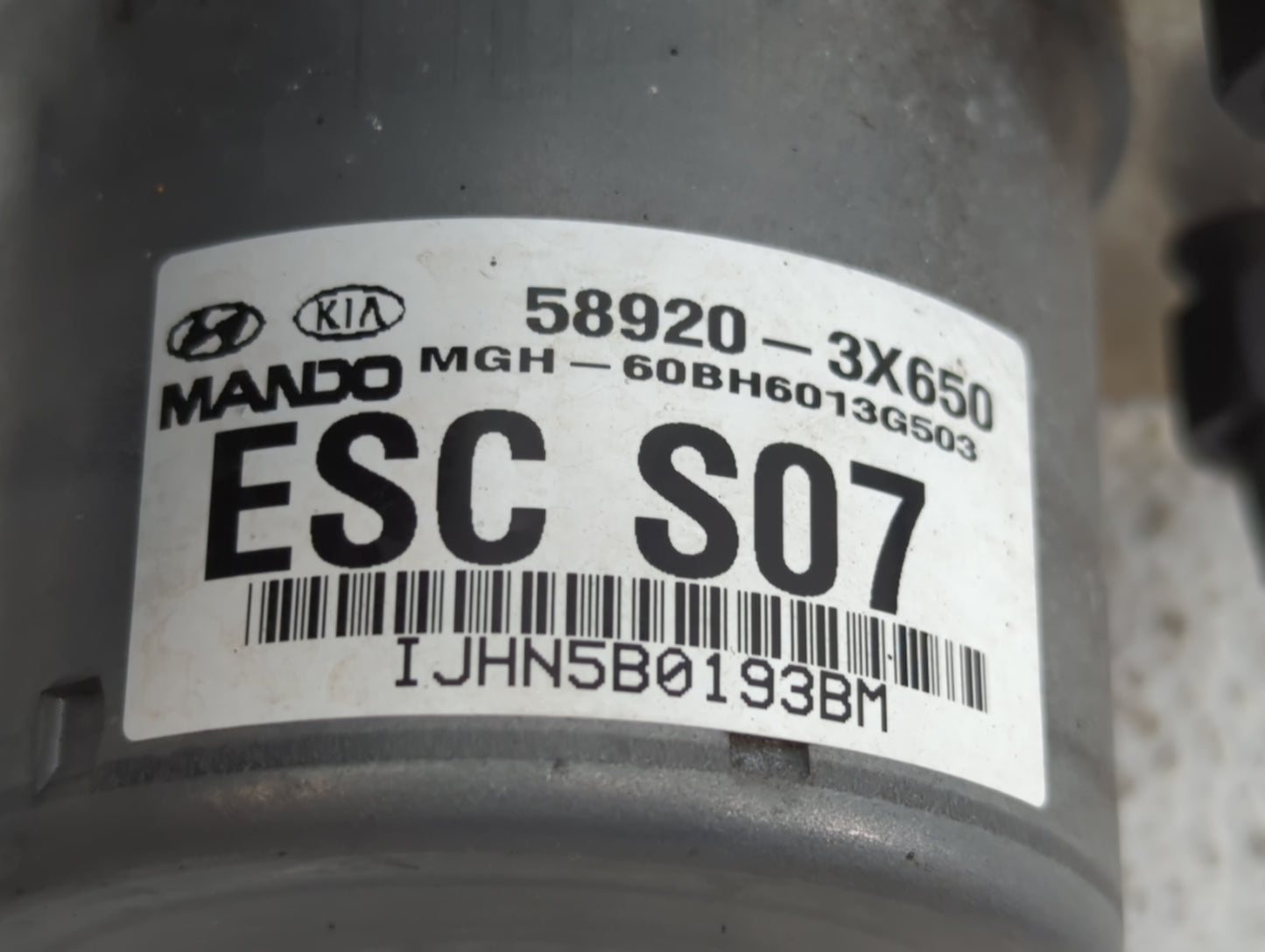 2011-2013 Hyundai Elantra ABS Pump Control Module Replacement P/N:58920-3X650 BE6003G507 Fits Fits 2011 2012 2013 OEM Used A