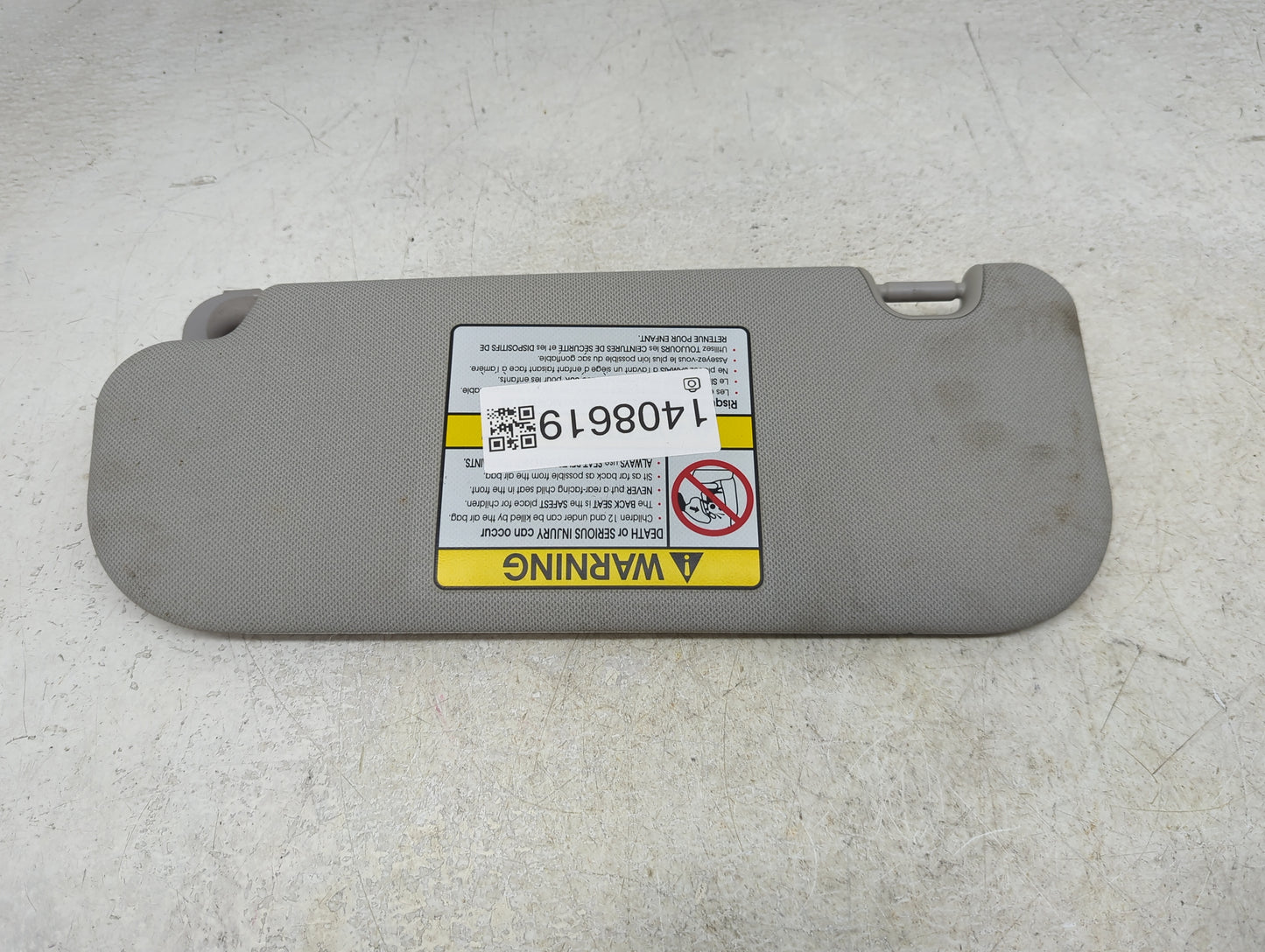 2013-2017 Hyundai Elantra Sun Visor Shade Replacement Passenger Right Mirror Fits Fits 2013 2014 2015 2016 2017 OEM Used Aut