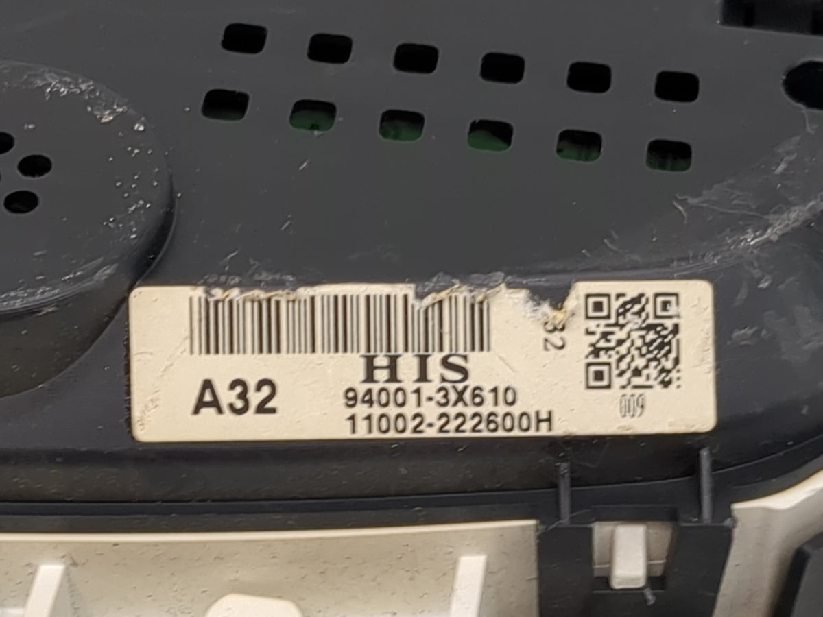 2013 Hyundai Elantra Instrument Cluster Speedometer Gauges P/N:94001-3X610 11002-222600H Miles: Fits OEM Used Auto Parts - O