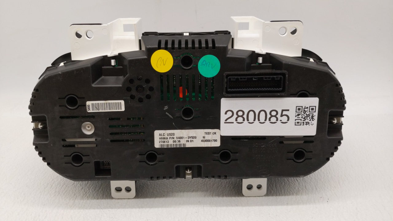 2013 Hyundai Elantra Instrument Cluster Speedometer Gauges P/N:94001-3Y520 Fits OEM Used Auto Parts - Oemusedautoparts1.com