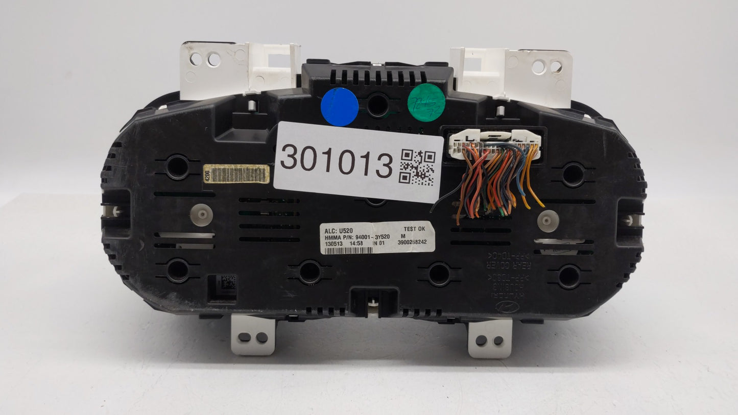 2013 Hyundai Elantra Instrument Cluster Speedometer Gauges P/N:94001-3Y520 Fits OEM Used Auto Parts - Oemusedautoparts1.com