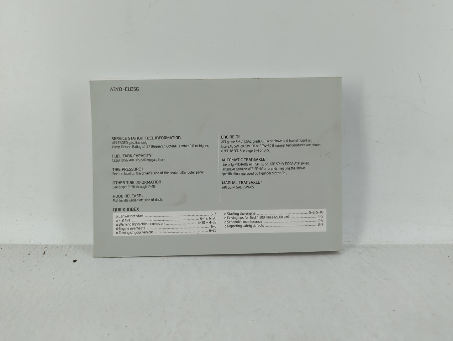 2013 Hyundai Elantra Owners Manual Book Guide OEM Used Auto Parts - Oemusedautoparts1.com