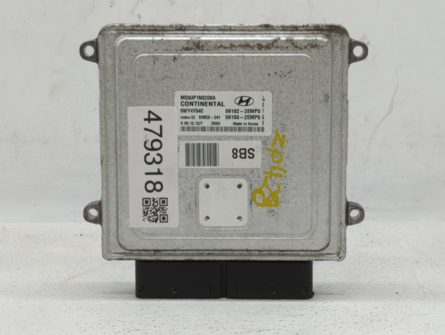 2011-2013 Hyundai Elantra PCM Engine Control Computer ECU ECM PCU OEM P/N:39103-2EMB2 39102-2EMB2 Fits Fits 2011 2012 2013 O