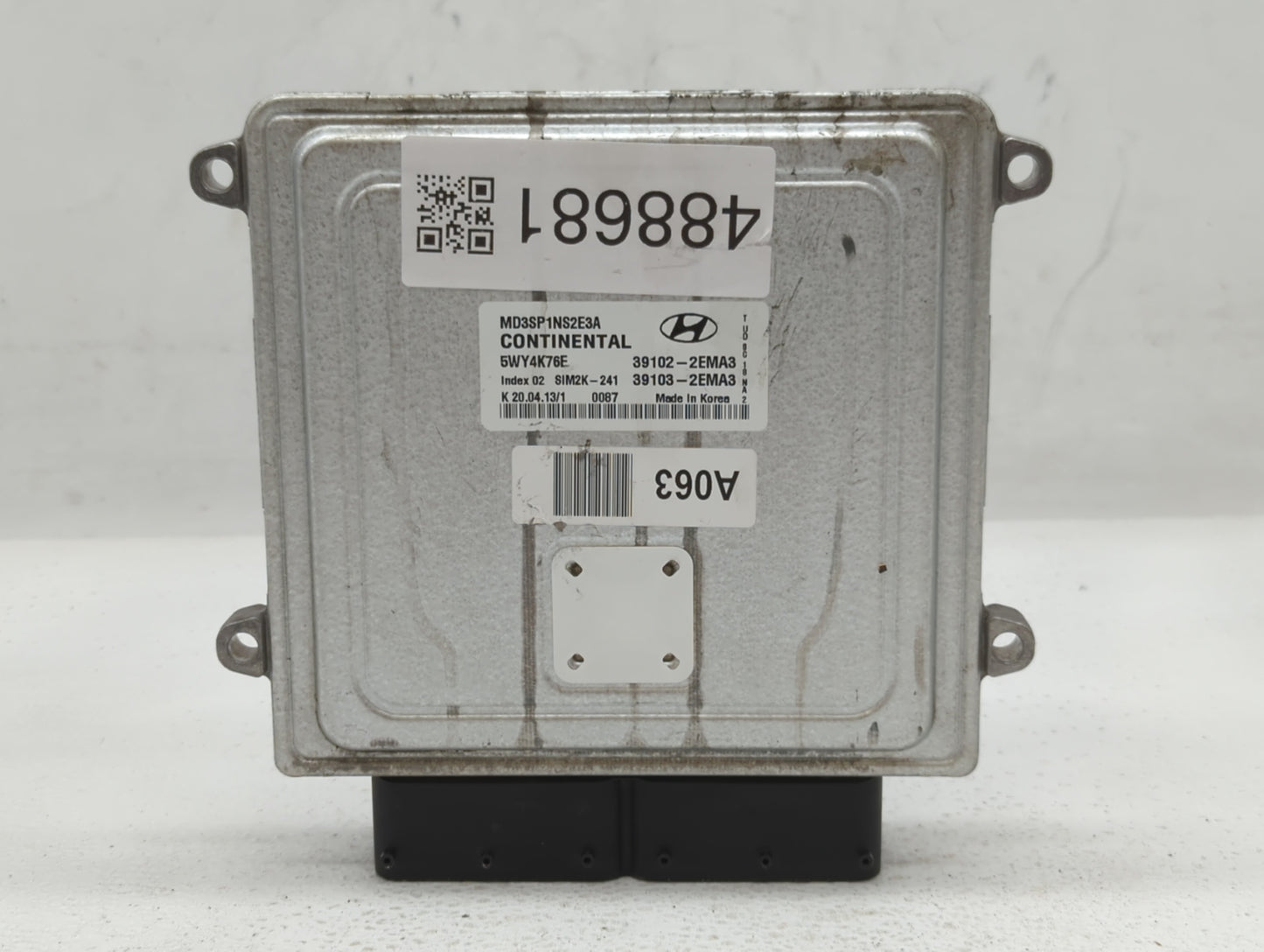 2011-2013 Hyundai Elantra PCM Engine Control Computer ECU ECM PCU OEM P/N:39102-2EMA0 39103-2EMN3 Fits Fits 2011 2012 2013 O