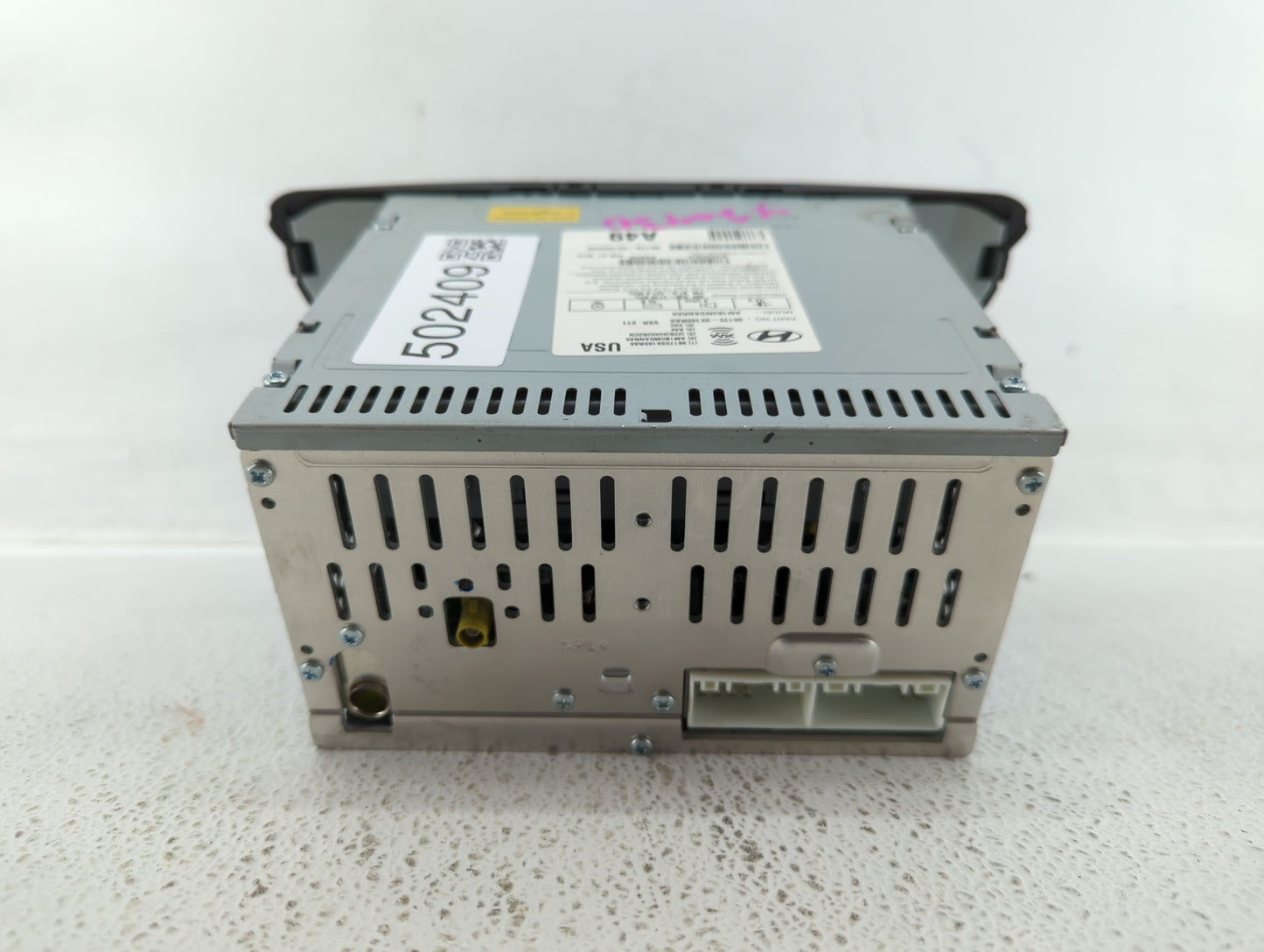2013 Hyundai Elantra Radio AM FM Cd Player Receiver Replacement P/N:96170-3X165RA5 Fits OEM Used Auto Parts - Oemusedautopar