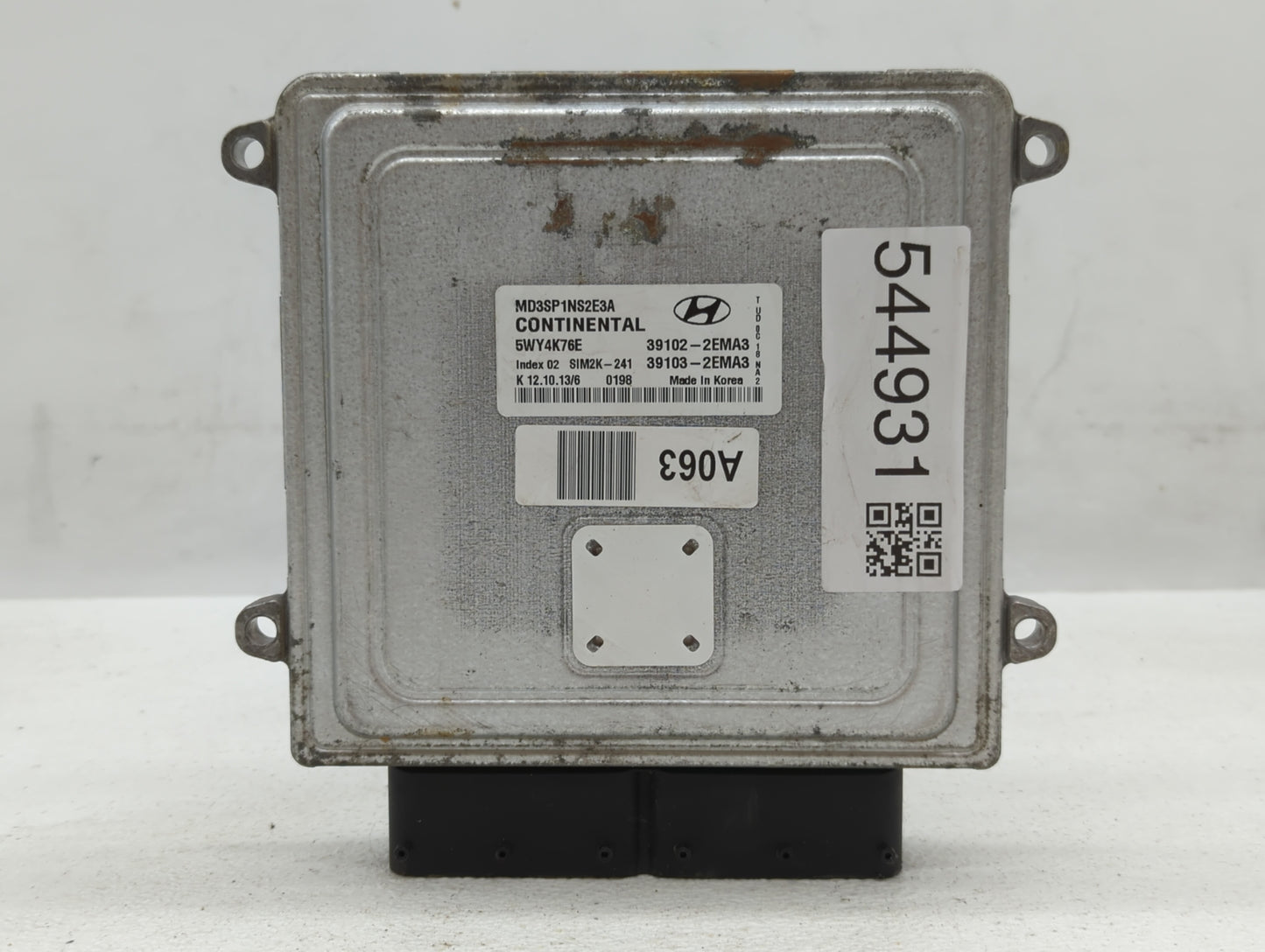 2013 Hyundai Elantra PCM Engine Control Computer ECU ECM PCU OEM P/N:39102-2EMA3 Fits OEM Used Auto Parts - Oemusedautoparts