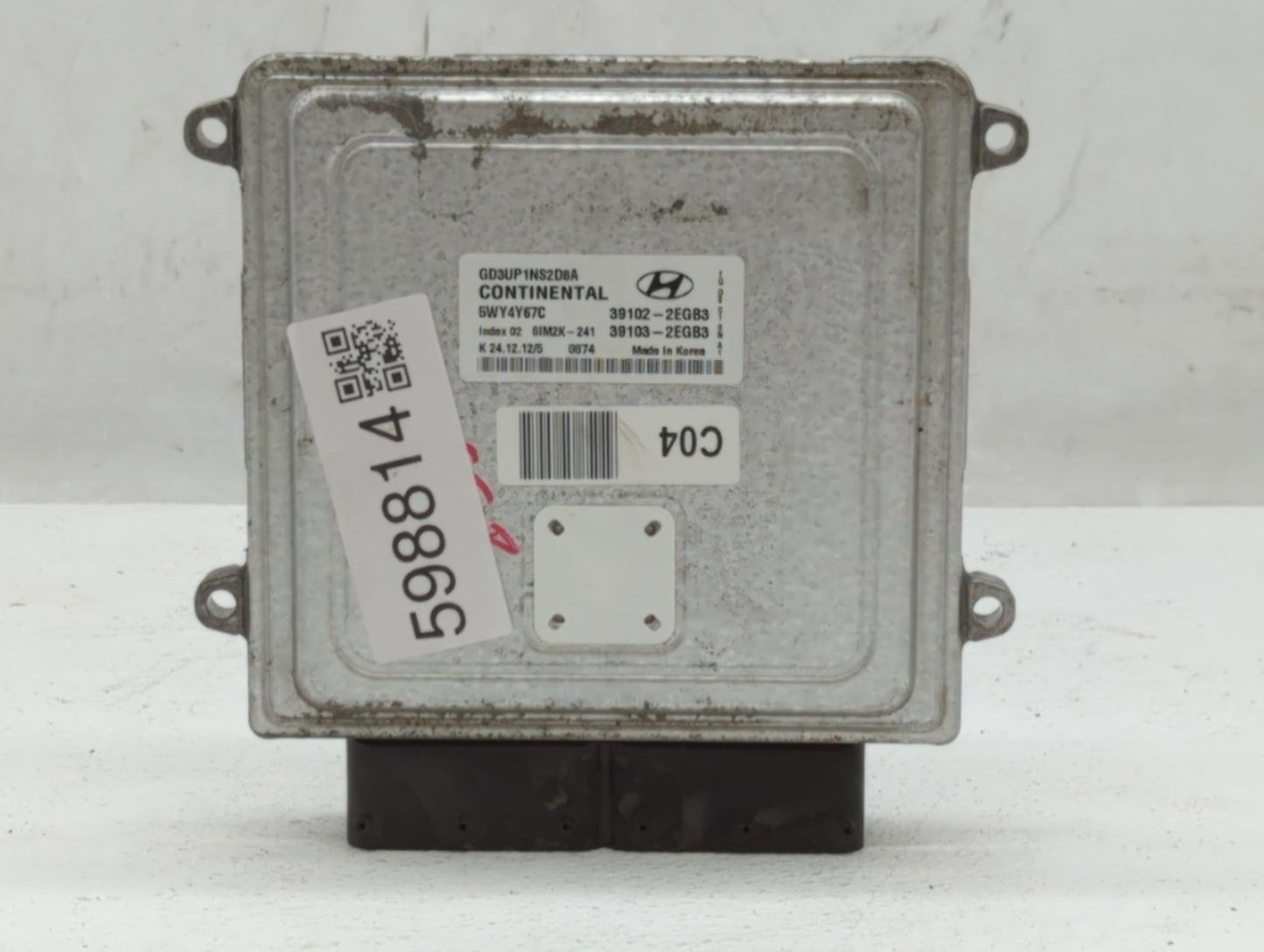 2013 Hyundai Elantra PCM Engine Control Computer ECU ECM PCU OEM P/N:39102-2EGB3 Fits OEM Used Auto Parts - Oemusedautoparts