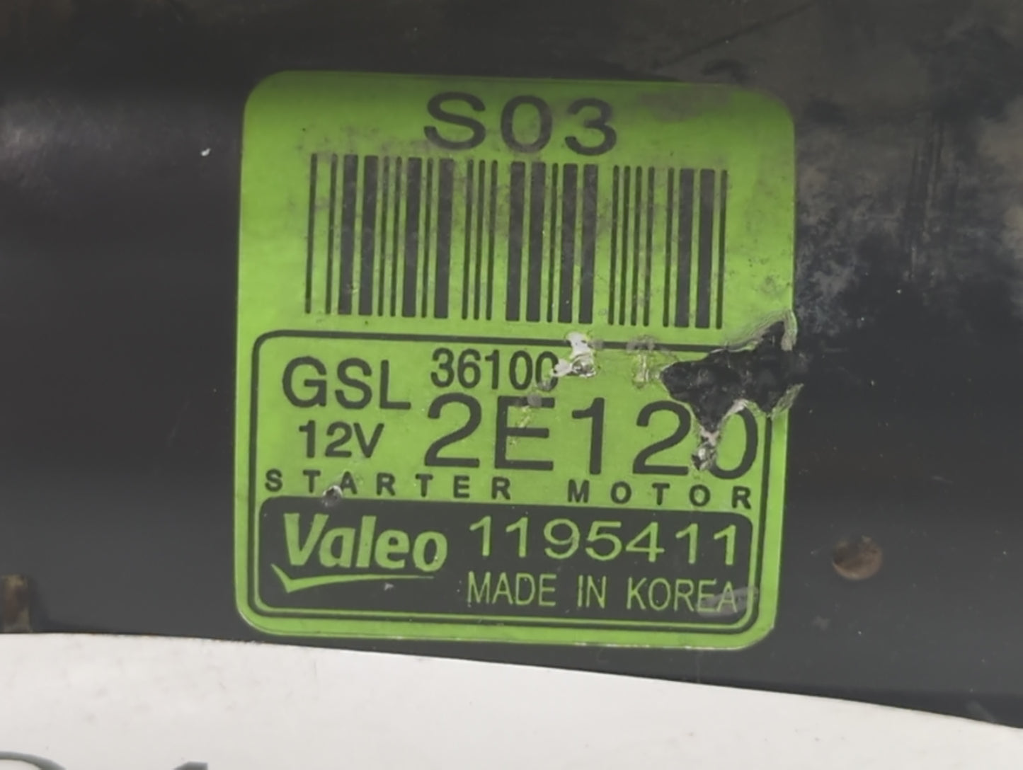 2013-2014 Hyundai Elantra Car Starter Motor Solenoid OEM P/N:36100 2E120 Fits Fits 2012 2013 2014 2015 2016 OEM Used Auto Pa