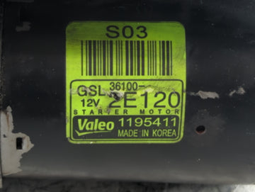 2013-2014 Hyundai Elantra Car Starter Motor Solenoid OEM P/N:36100-2E120 Fits Fits 2012 2013 2014 2015 2016 OEM Used Auto Parts