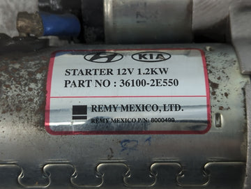 2011-2014 Hyundai Elantra Car Starter Motor Solenoid OEM P/N:36100-2E550 Fits Fits 2011 2012 2013 2014 OEM Used Auto Parts