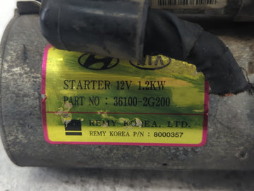 2013-2014 Hyundai Genesis Car Starter Motor Solenoid OEM P/N:36100-2G200 Fits Fits 2008 2009 2010 2011 2012 2013 2014 2015 2016 OEM Used Auto Parts