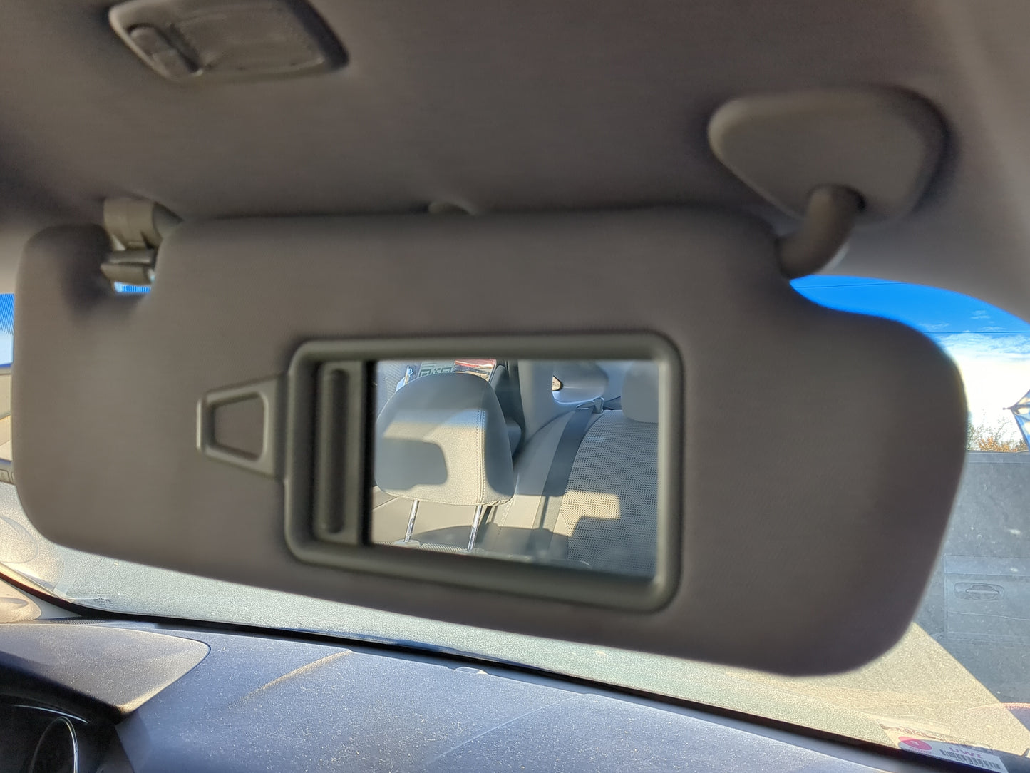 2011-2015 Hyundai Sonata Sun Visor Shade Replacement Passenger Right Mirror Fits Fits 2011 2012 2013 2014 2015 OEM Used Auto