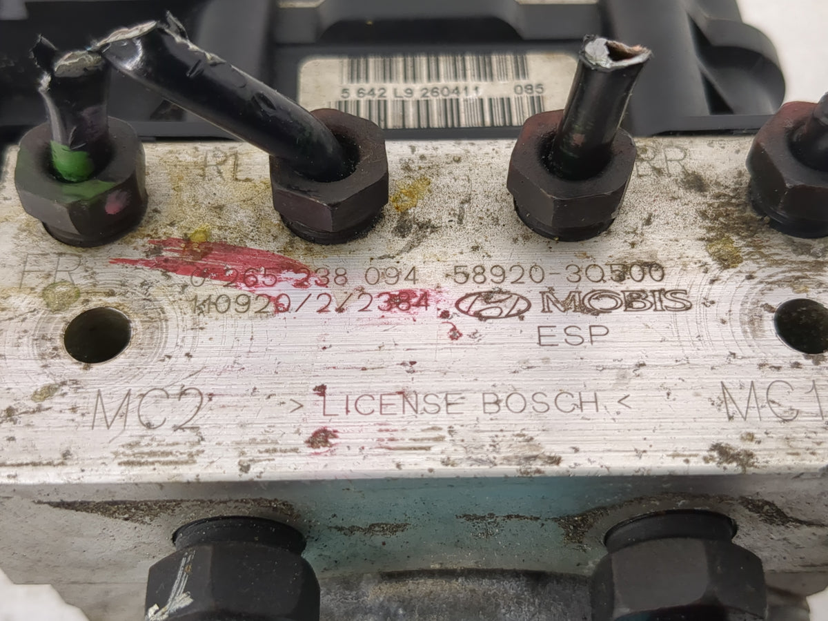 2011-2013 Hyundai Sonata Anti-Lock Brake ABS Pump Module Actuator OEM P/N:58920-3Q500 0 265 238 094 Fits Fits 2011 2012 2013