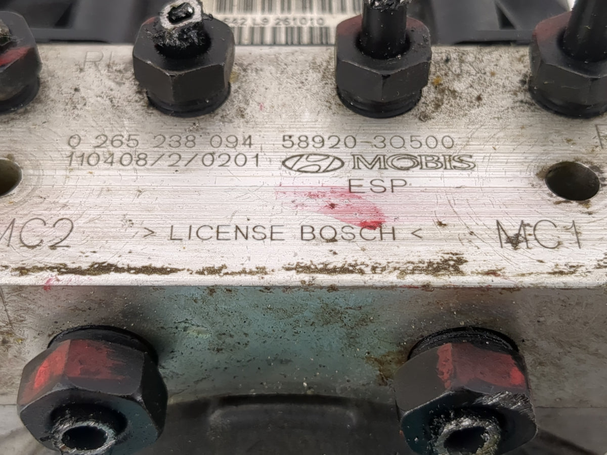 2011-2013 Hyundai Sonata Anti-Lock Brake ABS Pump Module Actuator OEM P/N:58920-3Q500 Fits Fits 2011 2012 2013 OEM Used Auto