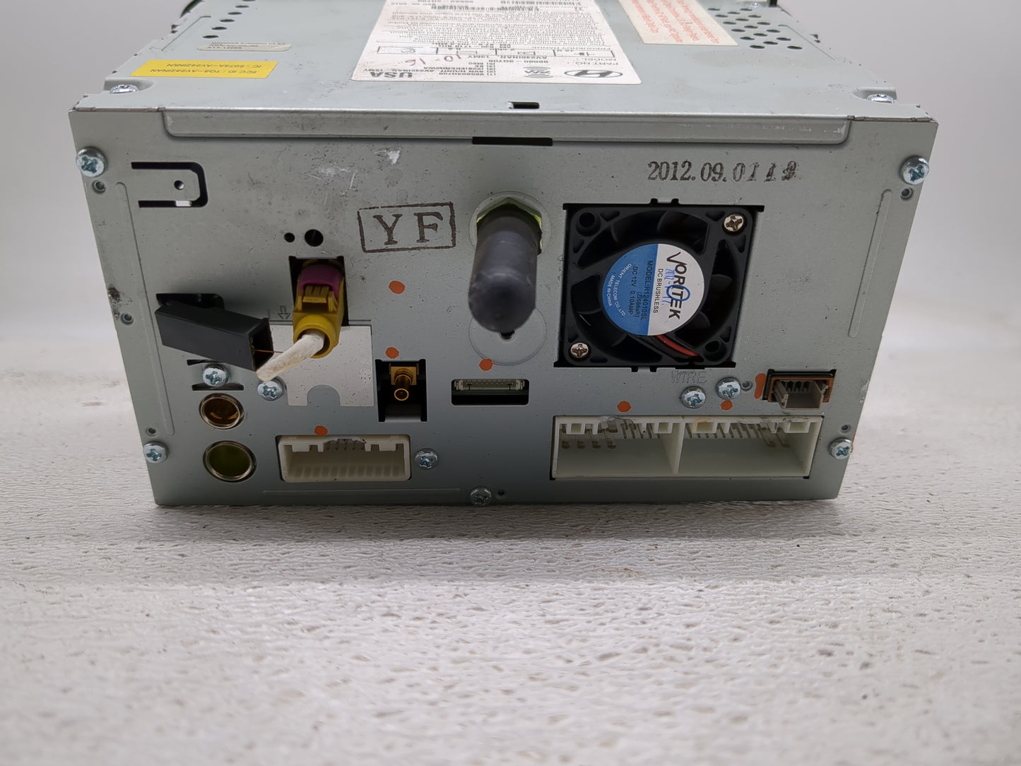 2013 Hyundai Sonata Radio AM FM Cd Player Receiver Replacement P/N:96560-3Q706 Fits OEM Used Auto Parts - Oemusedautoparts1.