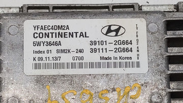 2011-2014 Hyundai Sonata PCM Engine Control Computer ECU ECM PCU OEM P/N:39101-2G672 39111-2G672 Fits Fits 2011 2012 2013 2014 OEM Used Auto Parts
