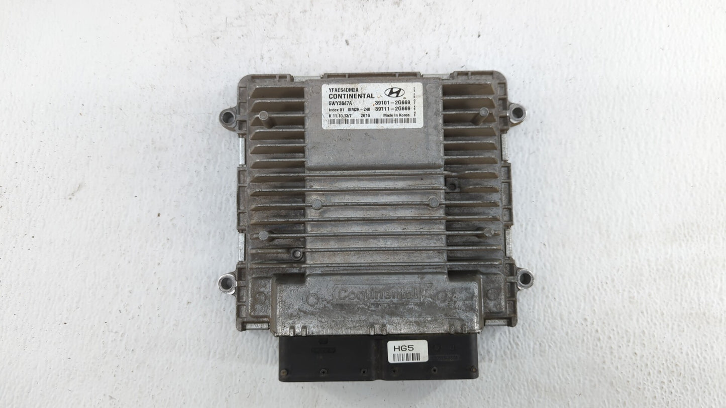 2011-2014 Hyundai Sonata PCM Engine Control Computer ECU ECM PCU OEM P/N:39111-2G669 39101-2G667 Fits Fits 2011 2012 2013 20