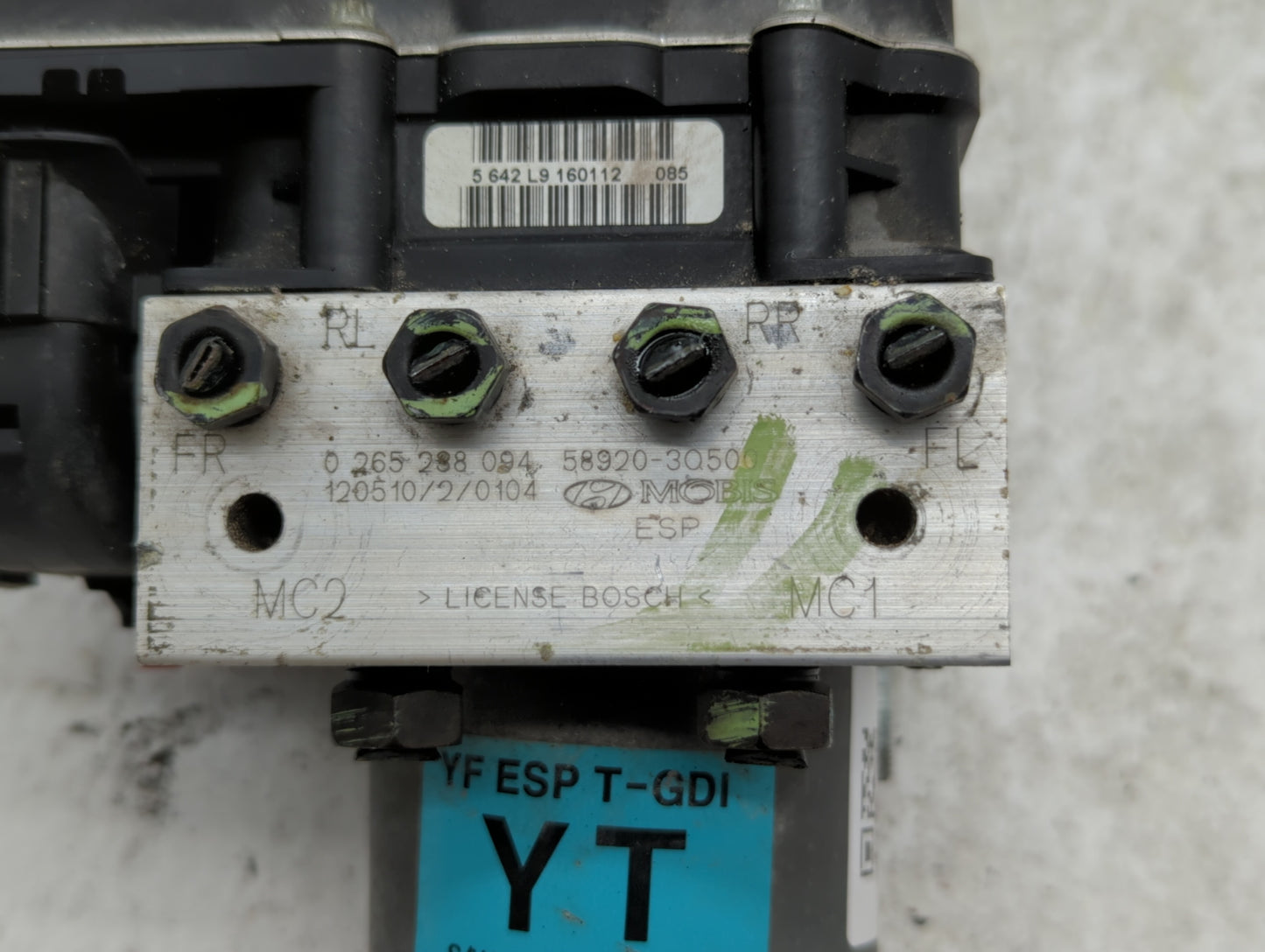 2011-2013 Hyundai Sonata ABS Pump Control Module Replacement P/N:58920-3Q600 58920-3S400, 58920-3Q500 Fits Fits 2011 2012 20