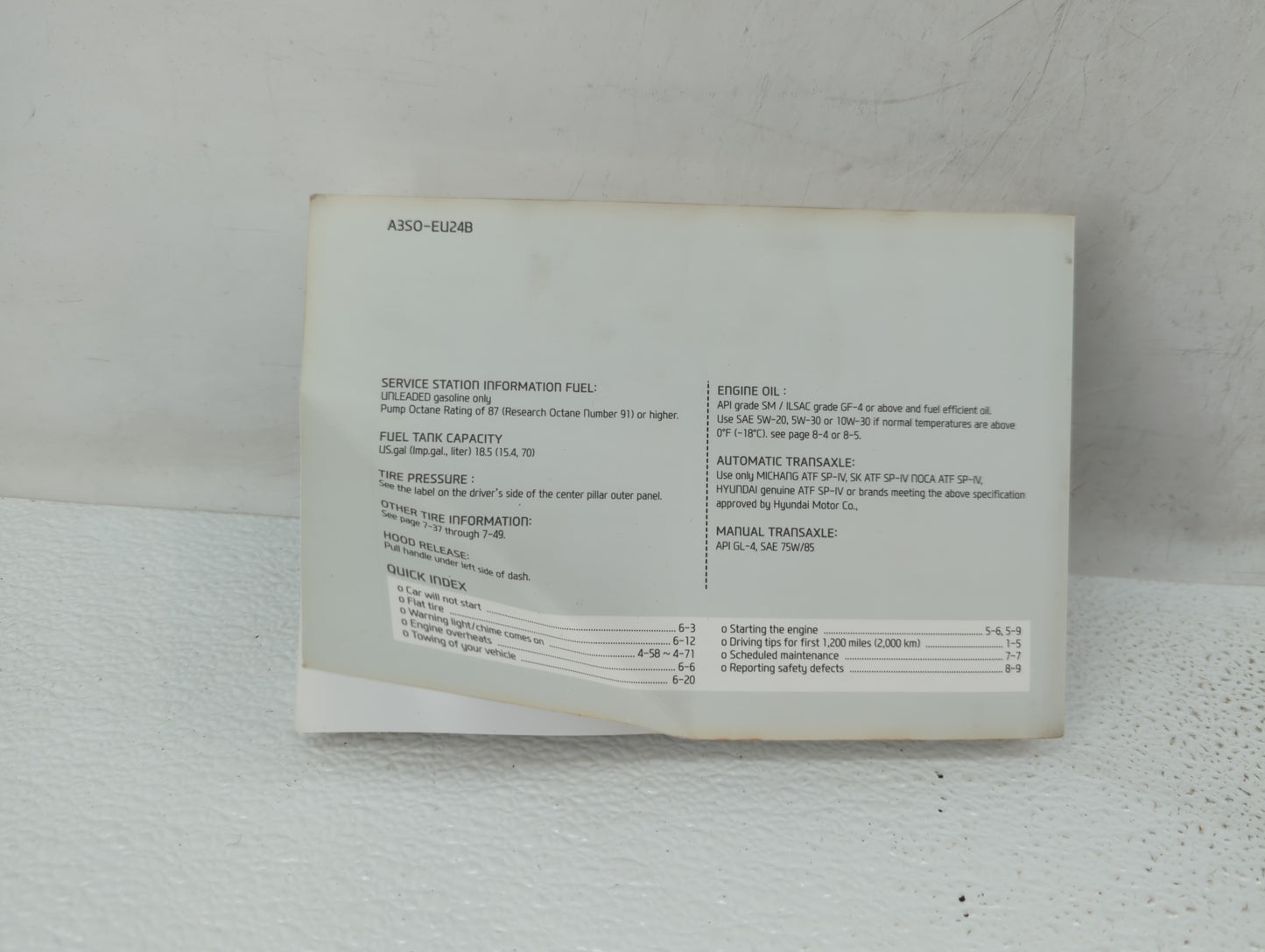 2013 Hyundai Sonata Owners Manual Book Guide OEM Used Auto Parts - Oemusedautoparts1.com