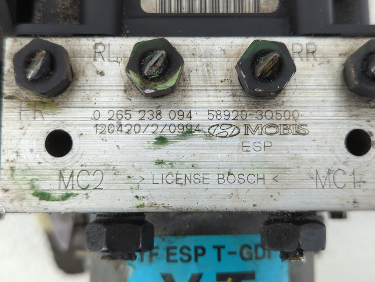 2011-2013 Hyundai Sonata Anti-Lock Brake ABS Pump Module Actuator OEM P/N:58920-30500 Fits Fits 2011 2012 2013 OEM Used Auto