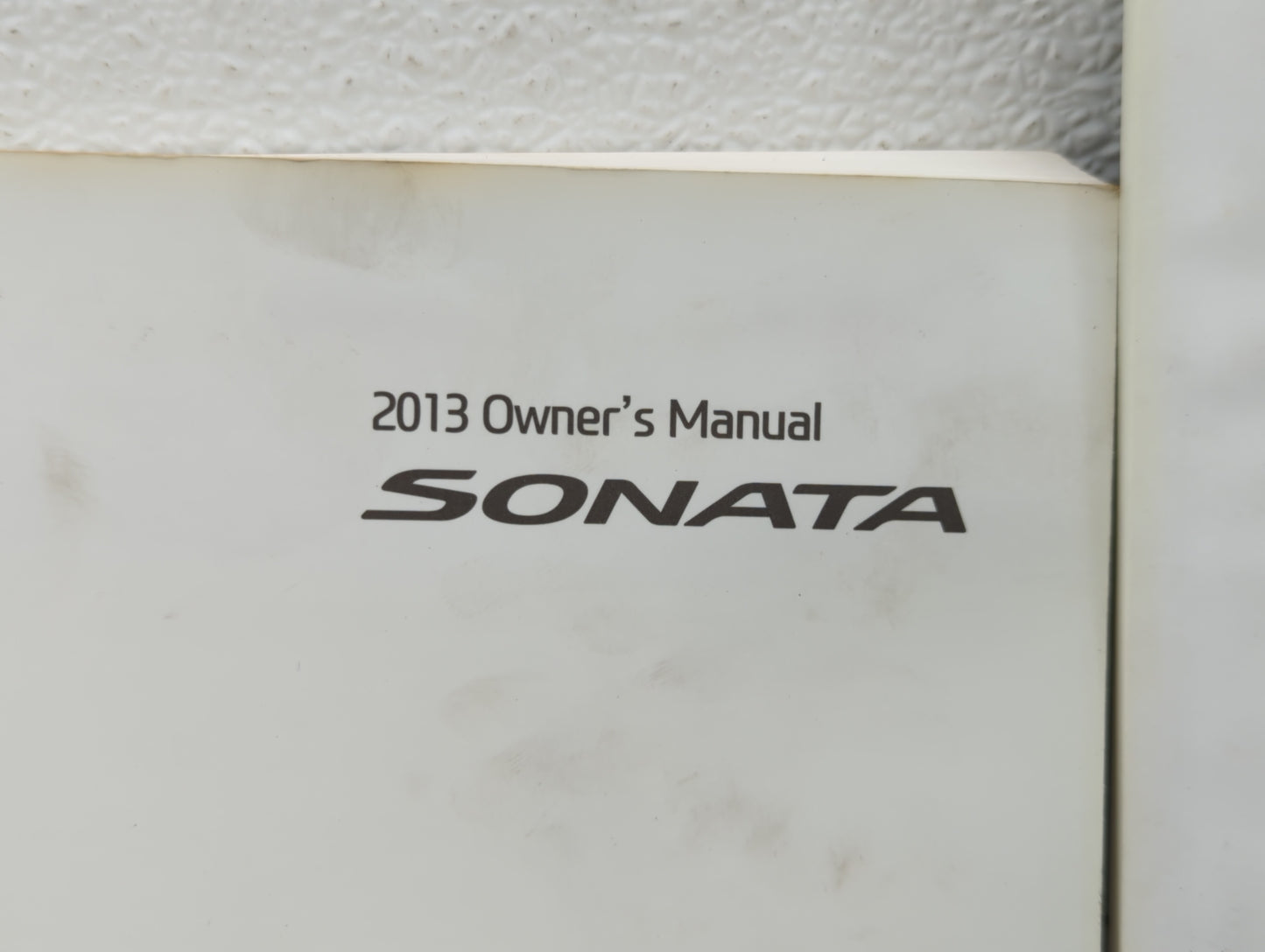 2013 Hyundai Sonata Owners Manual Book Guide OEM Used Auto Parts - Oemusedautoparts1.com