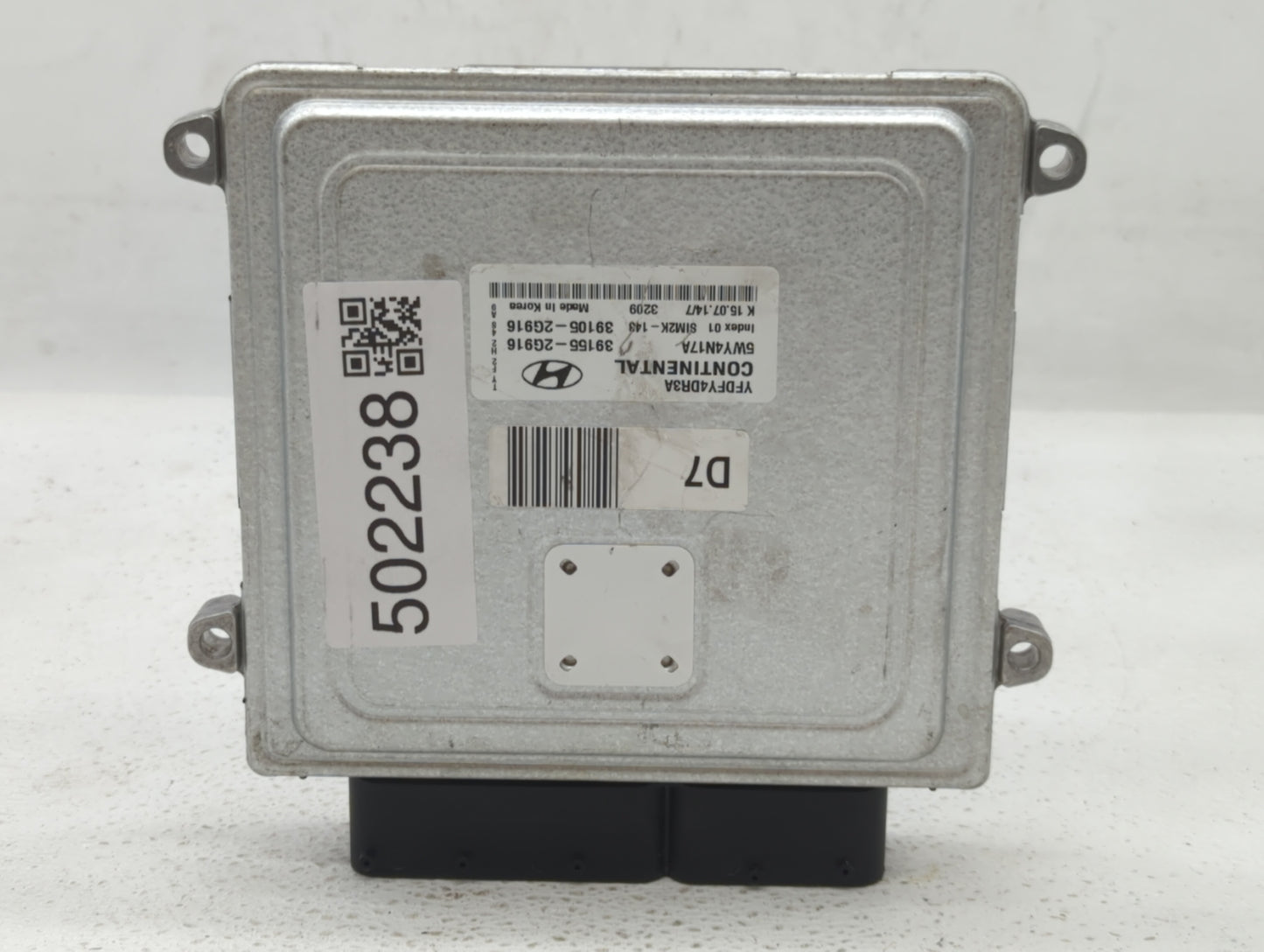 2011-2015 Hyundai Sonata PCM Engine Control Computer ECU ECM PCU OEM P/N:39105-2G916 39155-2G916 Fits OEM Used Auto Parts -