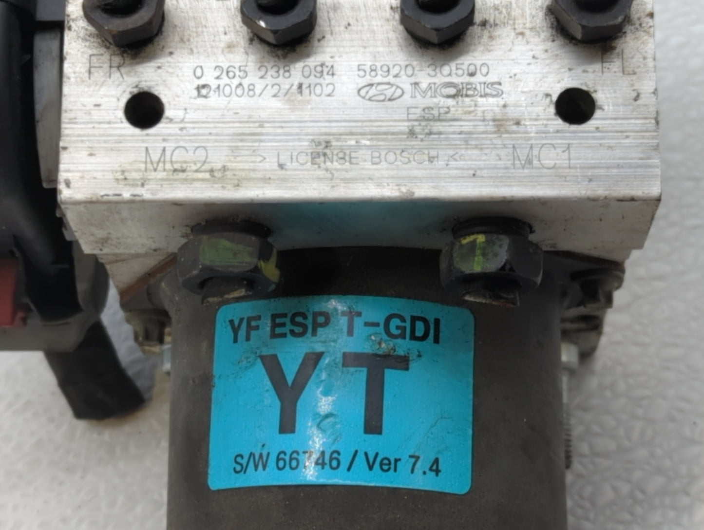 2011-2013 Hyundai Sonata ABS Pump Control Module Replacement P/N:58920-3Q500 Fits Fits 2011 2012 2013 OEM Used Auto Parts -